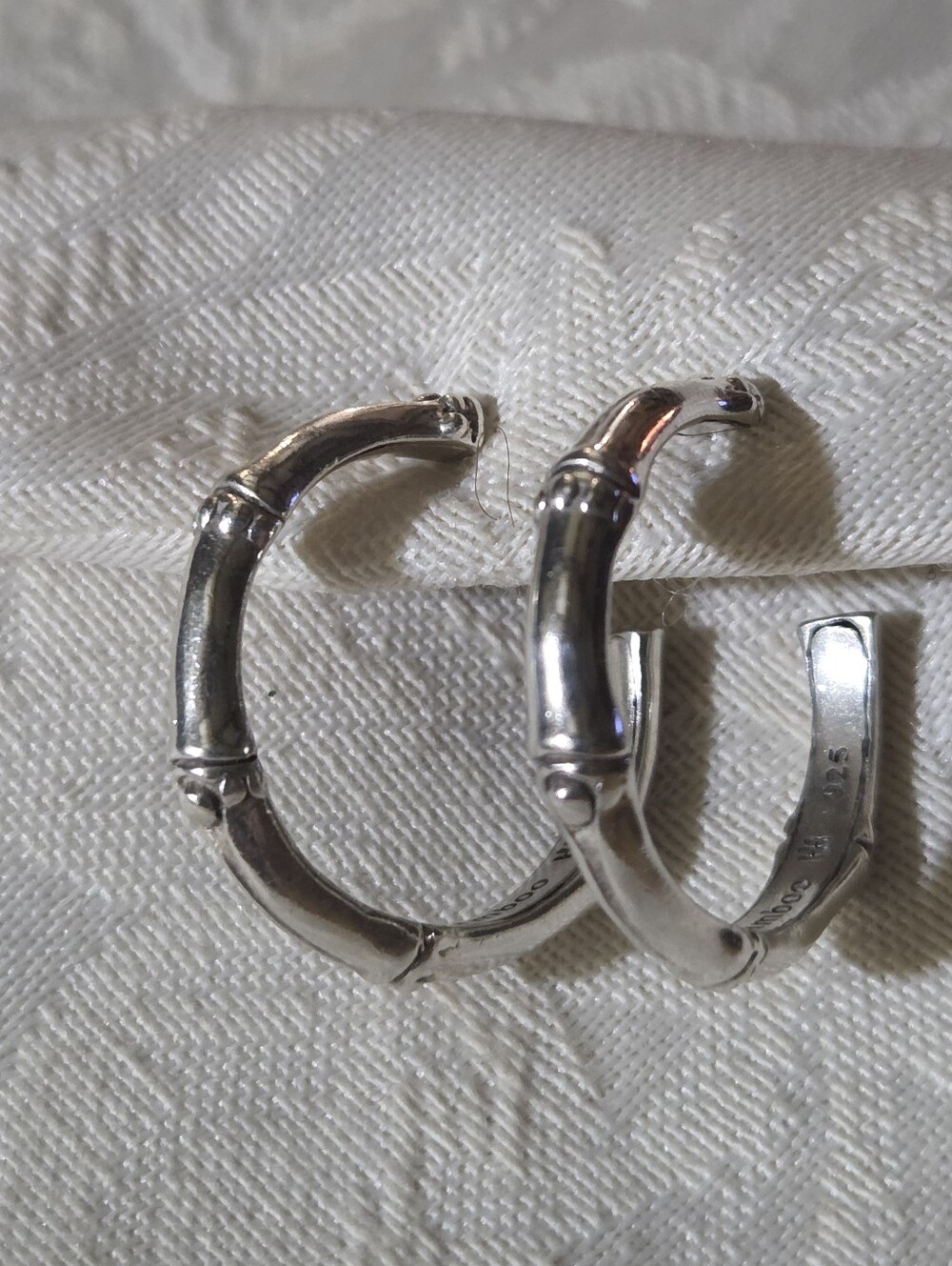 John Hardy Small Bamboo Hoop Earrings, SS
